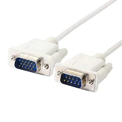 Afbeelding van PNGKNYOCN DB9 naar VGA kabel 9 pins mannelijk video 15 mannelijke seriële RS232 adapterkabel, voor computer, printers, scanners (1,4 m)