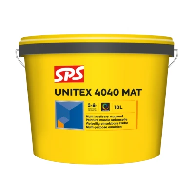 Afbeelding van SPS Unitex 4040 Matte Muurverf RAL9010 10 liter