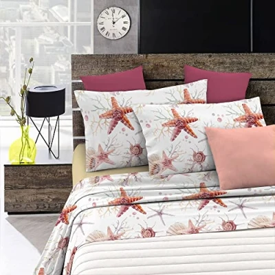 Afbeelding van Fantasy Italian Bed linnen beddengoed, Starfish, afzonderlijk, microvezel