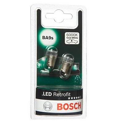 Afbeelding van Bosch T4W LED Retrofit autolampen 12 V 1 W BA9s 2 lampen