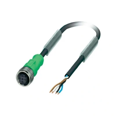Afbeelding van Phoenix 1668111 3m zwart, groen signaalkabel (3 m, M12, 25 90 C, groen)