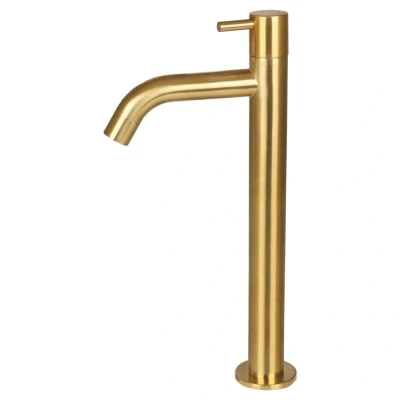 Afbeelding van Differnz hoge koudwaterkraan 28.5x10.5 mat goud