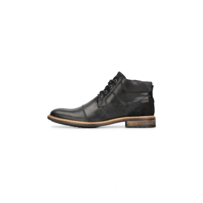 Afbeelding van PS Poelman Bronte Veterboots, Heren, Maat: 41, Black Leer