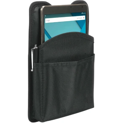 Afbeelding van MOBILIS Holster voor smartphone, 6 7 inch, textieltas, transporttas, invoerterminal, scanner met riemlus, riem en tas, accessoires, eenvoudig toegangssysteem, zwart