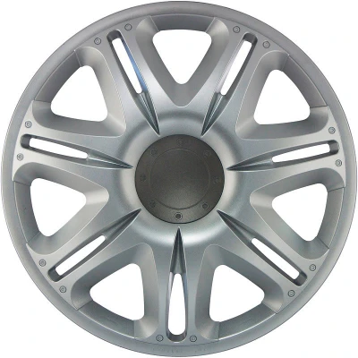 Afbeelding van J Tec 4 Delige Wieldoppenset Nascar 15 inch zilver