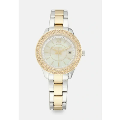 Afbeelding van Fossil ES5138 Horloge Stella staal zilver en goudkleurig 30 mm