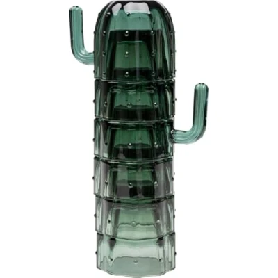 Afbeelding van Kare Design Waterglazen cactus Set van 6