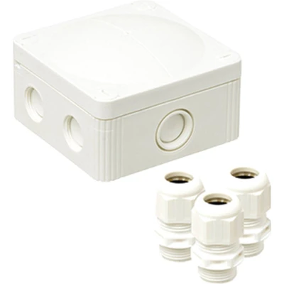 Afbeelding van Wiska COMBI 407 Universeel kabeldoos + 3 wartels 95x95x60mm IP66/67 Wit