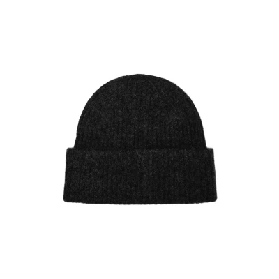 Afbeelding van Selected Femme Slfmaline Lano Knit Beanie Noos, zwart, One size