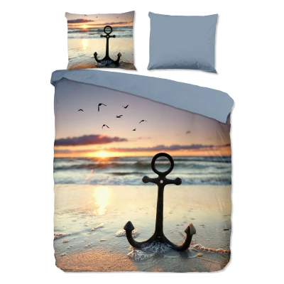 Afbeelding van Good Morning Dekbedovertrek strand/ zee Multi 200x200/220 cm Katoen