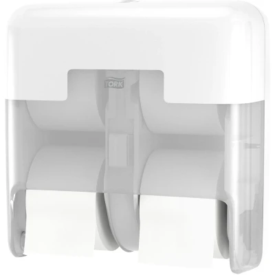 Afbeelding van OptiServe Hulsloos Toiletpapier Dispenser 4 rol Wit