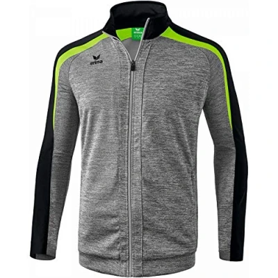 Afbeelding van Erima Liga 2.0 trainingsjack grey melange/zwart/green gecko 116 /