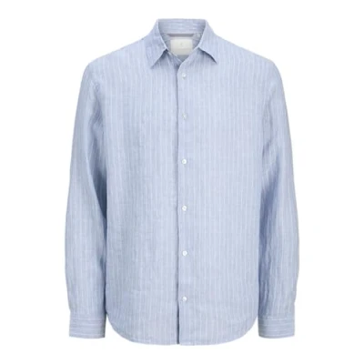 Afbeelding van Jack &amp; Jones Premium Jprcclawrence Shirt Overhemd, Heren, Maat: Large, Twilight blue