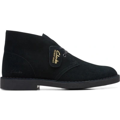 Afbeelding van Clarks Veterboot Desert Boot Evo Zwart Suède Verwisselbaar Voetbed