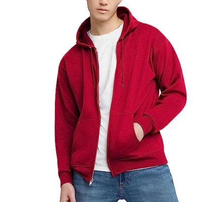 Afbeelding van Hanes Heren Hoody rood M