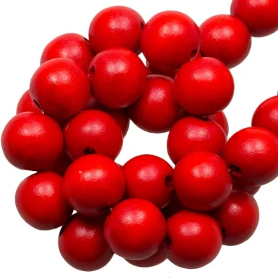 Afbeelding van Houten Kralen Intense Look (8 mm) Red Rose (104 stuks)