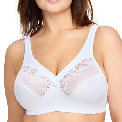 Afbeelding van Full Figure Plus Size MagicLift Minimizer Bra Draadloos #1003, Wit, 85E