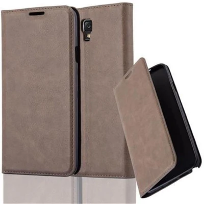 Afbeelding van Cadorabo Hoesje geschikt voor Samsung Galaxy NOTE 3 NEO in KOFFIE BRUIN Beschermhoes Case magnetische sluiting Cover