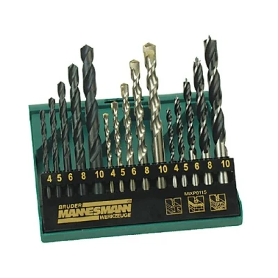 Afbeelding van Brüder Mannesmann Borenset profi combi 15 dlg (Hobby) 54315