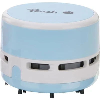 Afbeelding van Peach PA105 mini stofzuiger, 1 stuks, werkt op batterijen (2 x AA), hoge zuigkracht, blauw