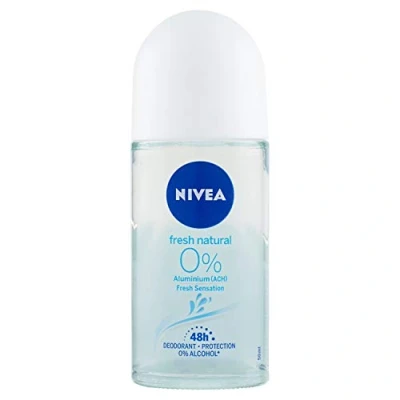 Afbeelding van Nivea Roll on Alu Free Fresh Natural 0% Deodorant Without Aluminum 50 Ml 160 G