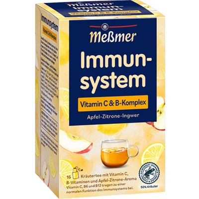 Afbeelding van Messmer Immunsystem Vitam C&amp;B 16x 2gr (5 Stuks)