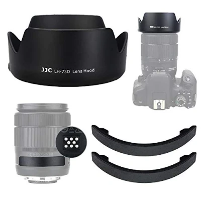 Afbeelding van JJC Bajonetlenskap voor Canon RF 24 105mm F4 7.1 IS STM, EF S 18 135mm F3.5 5.6 USM lensvervanging EW 73D (met lenscontacten beschermkap)