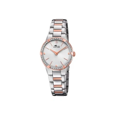 Afbeelding van Lotus Dames analoog kwartshorloge met roestvrij stalen armband 18455/2