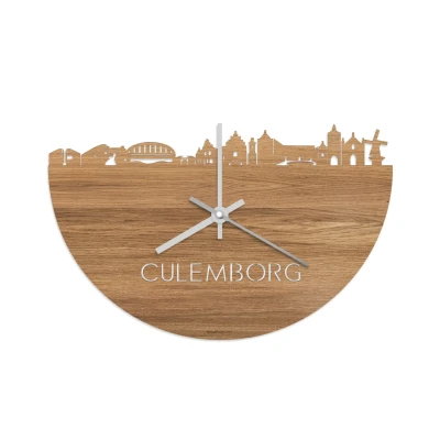 Afbeelding van Skyline Klok Culemborg Eiken