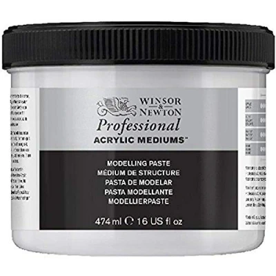 Afbeelding van Winsor &amp; Newton 3050917 Professionele acrylverf Modelling Paste, hoge dekking, kunstenaarskwaliteit, lichtecht 474ml Pot
