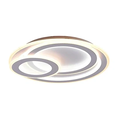 Afbeelding van Trio leuchten LED Plafondlamp Plafondverlichting 74W Aanpasbare Kleur Afstandsbediening Dimbaar Rond Wit Aluminium