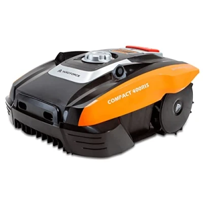 Afbeelding van YARD FORCE Compact 400RiS Robotmaaier, tot 400 m², zelfrijdende grasmaaier, robot met wifi en app bediening, iRadar ultrasone sensor, randsnijfunctie borstelloze motor