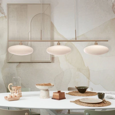 Afbeelding van ​it’s about RoMi Hanglamp Sapporo 3 Wit/Zand