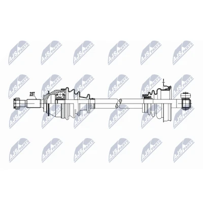 Afbeelding van NTY NPW RE 065 Aandrijfas Vooras, Vooras links DACIA: SANDERO 2, LOGAN MCV 2