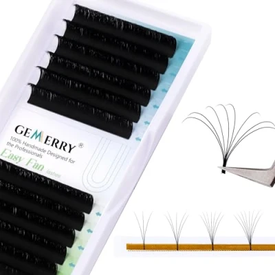 Afbeelding van Wimperverlenging Easy Fan Volume 0.07 D krul 11mm Lengte Natuurlijke Auto wimpers Extensions Self Fanning Nerts Russisch Volume(0.07 curl 11mm)