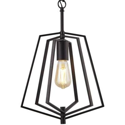 Afbeelding van Searchlight Vierkante hanglamp Slinky 7971BK