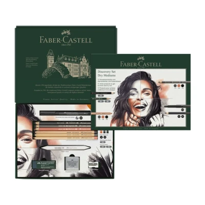 Afbeelding van Pitt Monochrome Faber Castell discovery set dry art materials