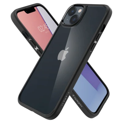Afbeelding van Spigen Ultra Hybrid Apple iPhone 14 Plus Back Cover Transparant/Zwart