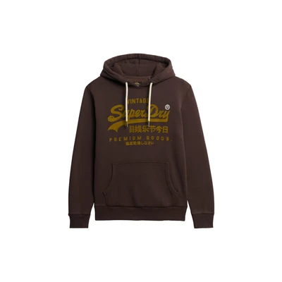 Afbeelding van Superdry Mannen ton sur Vintage Logo Hoodie Bruin Grootte: S