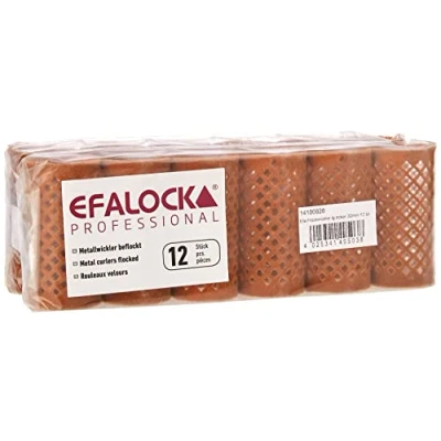 Afbeelding van Efalock Fluwelen rollers lang orange 32mm Haibu by Kapperskorting.com
