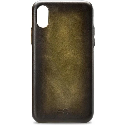 Afbeelding van Senza Desire Leather Cover Apple iPhone Xs Max Burned Olive