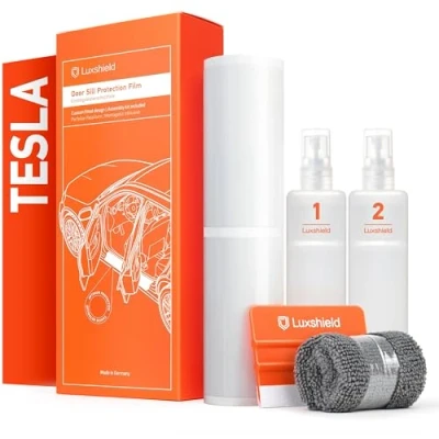 Afbeelding van Luxshield Auto Instaplijstbescherming voor Tesla Model 3 I 2017 2023 Beschermfolie, autodeur, accessoires, sierlijsten, lakbeschermingsfolie, transparant