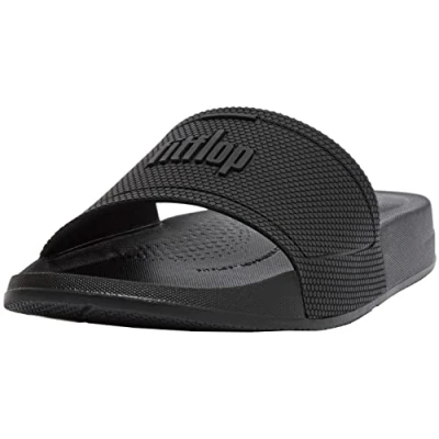 Afbeelding van Fitflop Dames iQUSHION Slides Flip Flop, helemaal Zwart, 7 UK, 41 EU