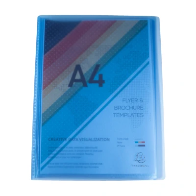 Afbeelding van Showalbum Halfharde PP Chromaline 80 Tas A4 Assorti per 8