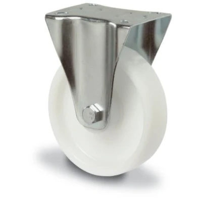 Afbeelding van BS Rollen Bokwiel wiel d. 200 mm draagvermogen 300 kg kunststof plaat L129xB106 1 stuk H110.A90.200