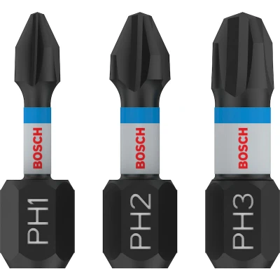 Afbeelding van Bosch Accessoires Impact Control Bit PH1/2/3 25mm 3St 2608522470