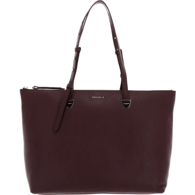 Afbeelding van COCCINELLE Leren Schoudertas Lea Large Shoulderbag Carruba Bruine
