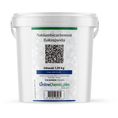 Afbeelding van Baking Soda Poeder Schoonmaken Natriumbicarbonaat Zuiveringszout Allesreiniger Geurverwijderaar Natuurlijke Zeep Aluminiumvrij PH verhoger 1,25KG per verpakking