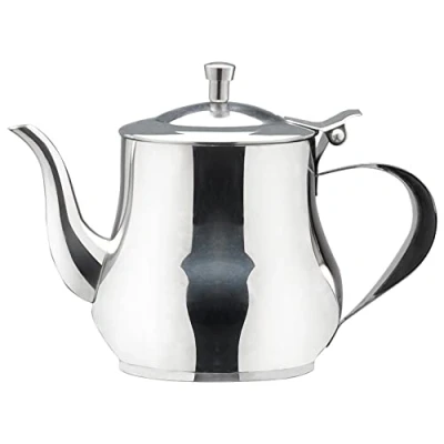 Afbeelding van Kleine theepot roestvrij staal(zilver, 360 ml)