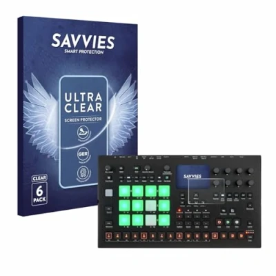 Afbeelding van Savvies Screenprotector voor Elektron Analog Rytm MKII Folie Beschermfolie transparant (6 Stuks)